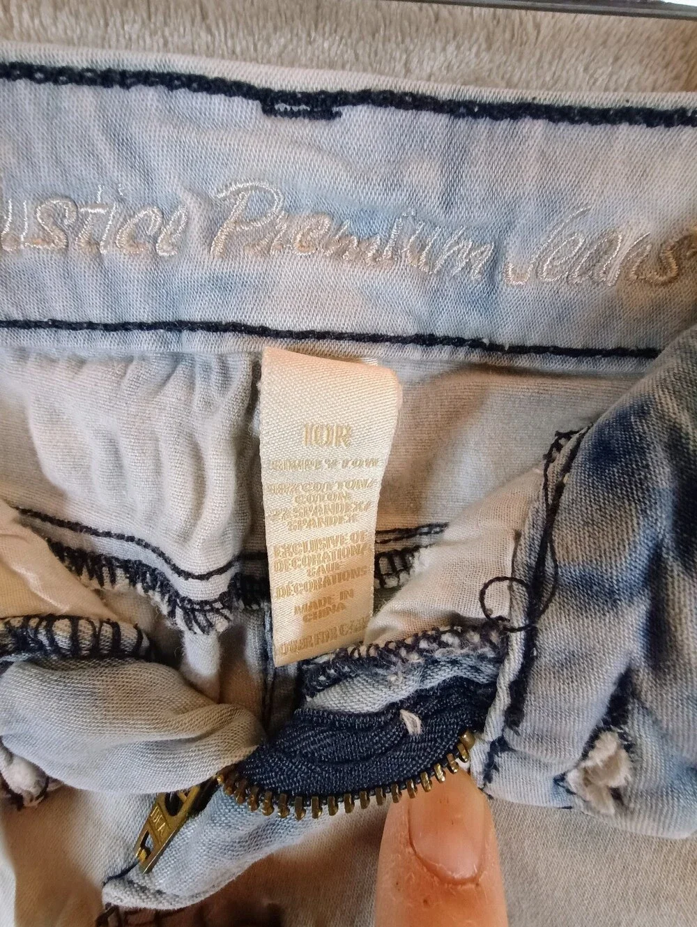 Justice Brand Girls Stylish Tie-Dye Girls Cuffed Hem Shorts Size 10 Reg
